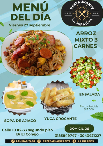 Almuerzo arroz mixto